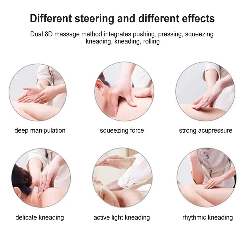 8D Infrared Neck & Back Massager Pillow