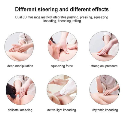 8D Infrared Neck & Back Massager Pillow